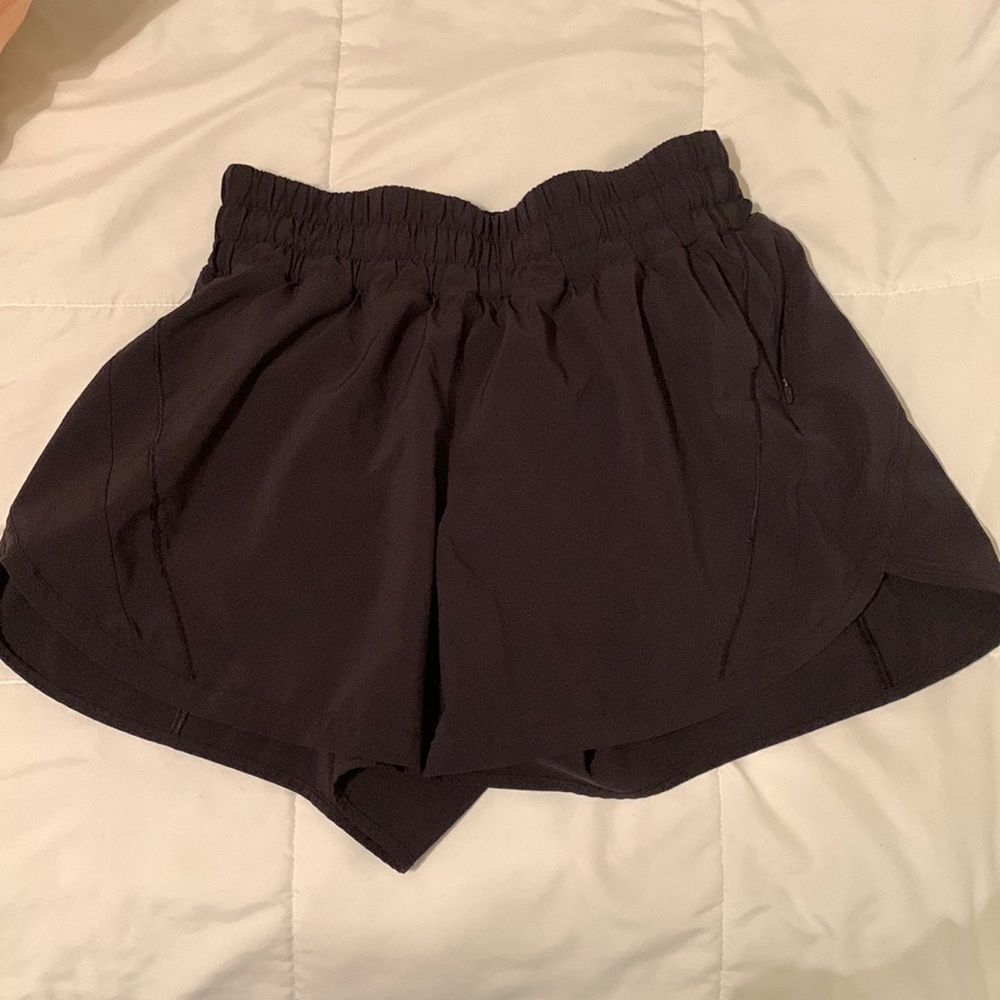 Black size 8 Lululemon high waisted shorts